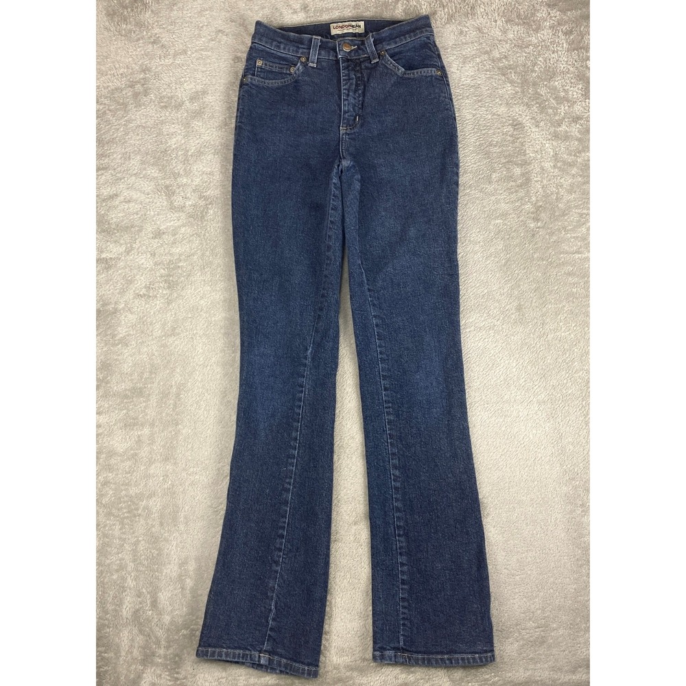 London Jean Womens Jeans Size 4 High Rise Straight Leg Blue Denim Made‎ in USA